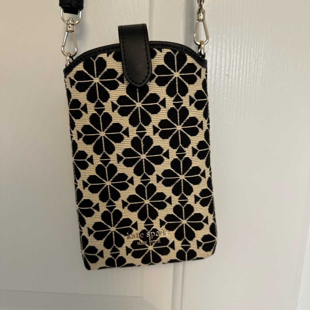 Kate Spade Logo canvas North-South Crossbody Bag